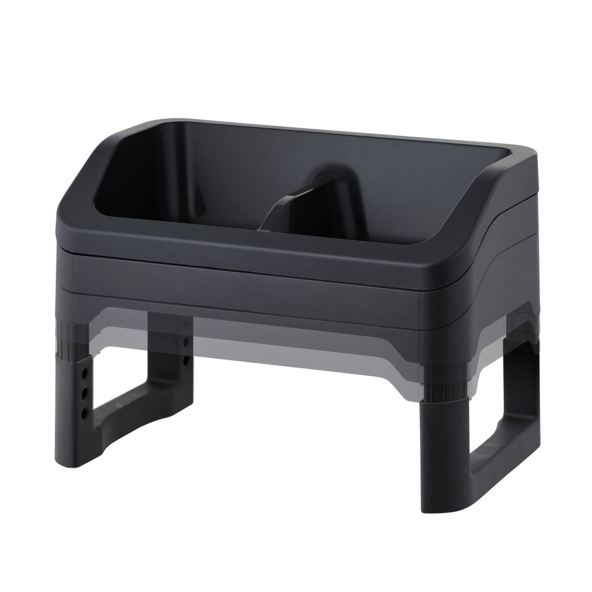 IRIS® Black Adjustable Elevated Pet Feeder, 2ct.